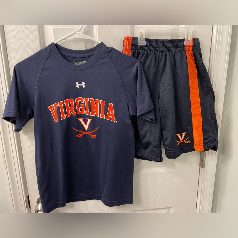 Under Armour University of Virginia UVA shirt shorts college